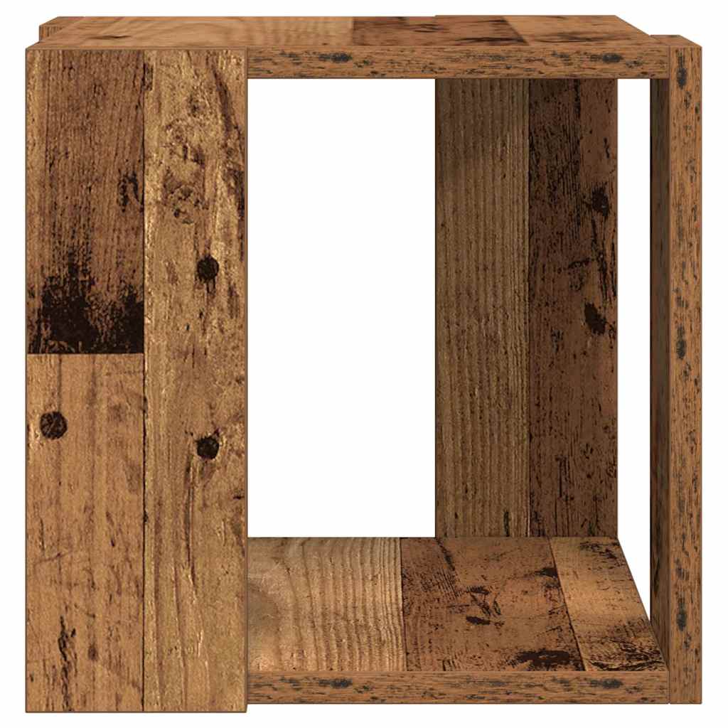 Salontafel Oud Hout 32 x 32 x 30 cm Bewerkt hout is nu te koop bij PeponiXL, paradijselijk wonen!