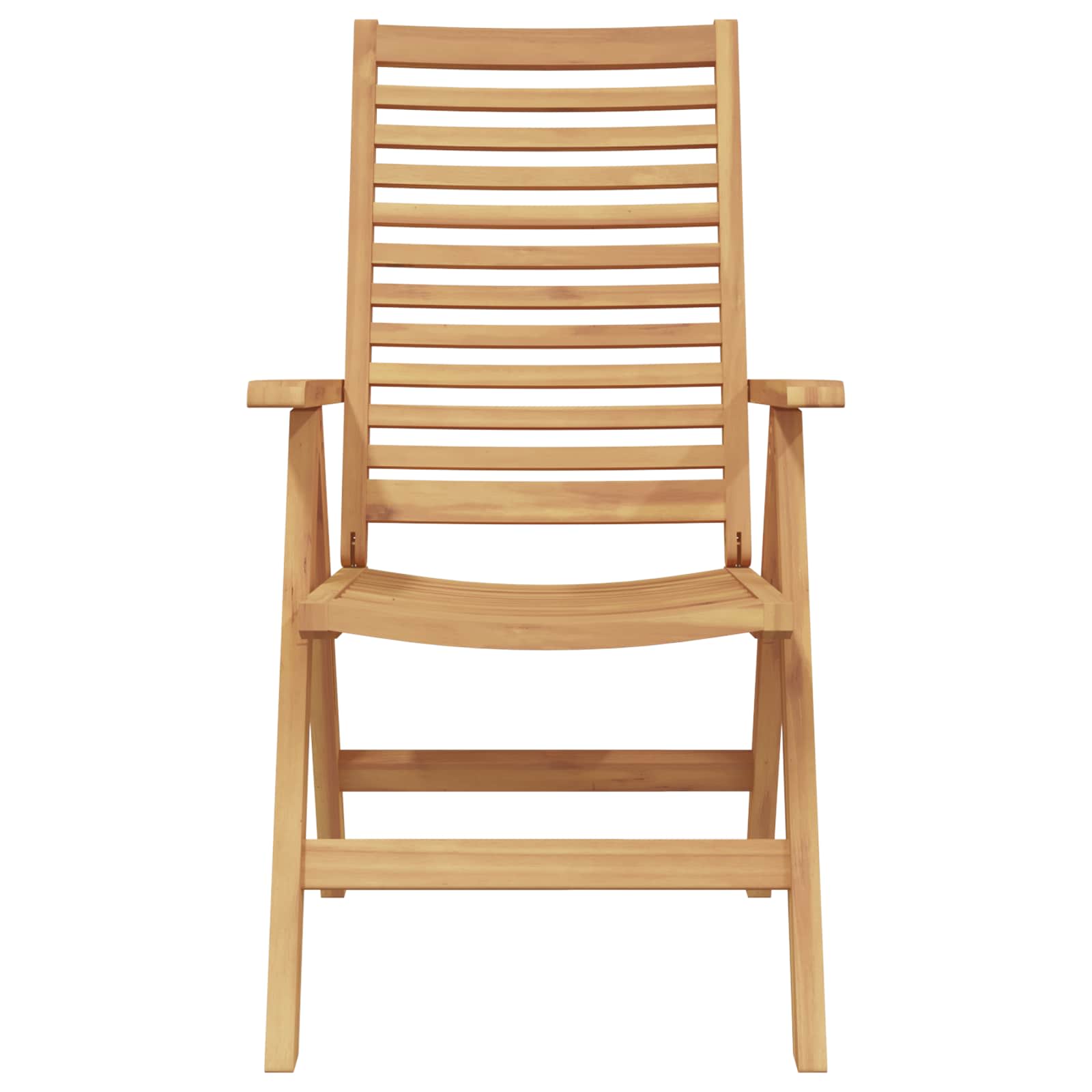 Tuinstoel 8 pcs Bruin 52 x 64.5 x 108 cm Massief teakhout is nu te koop bij PeponiXL, paradijselijk wonen!