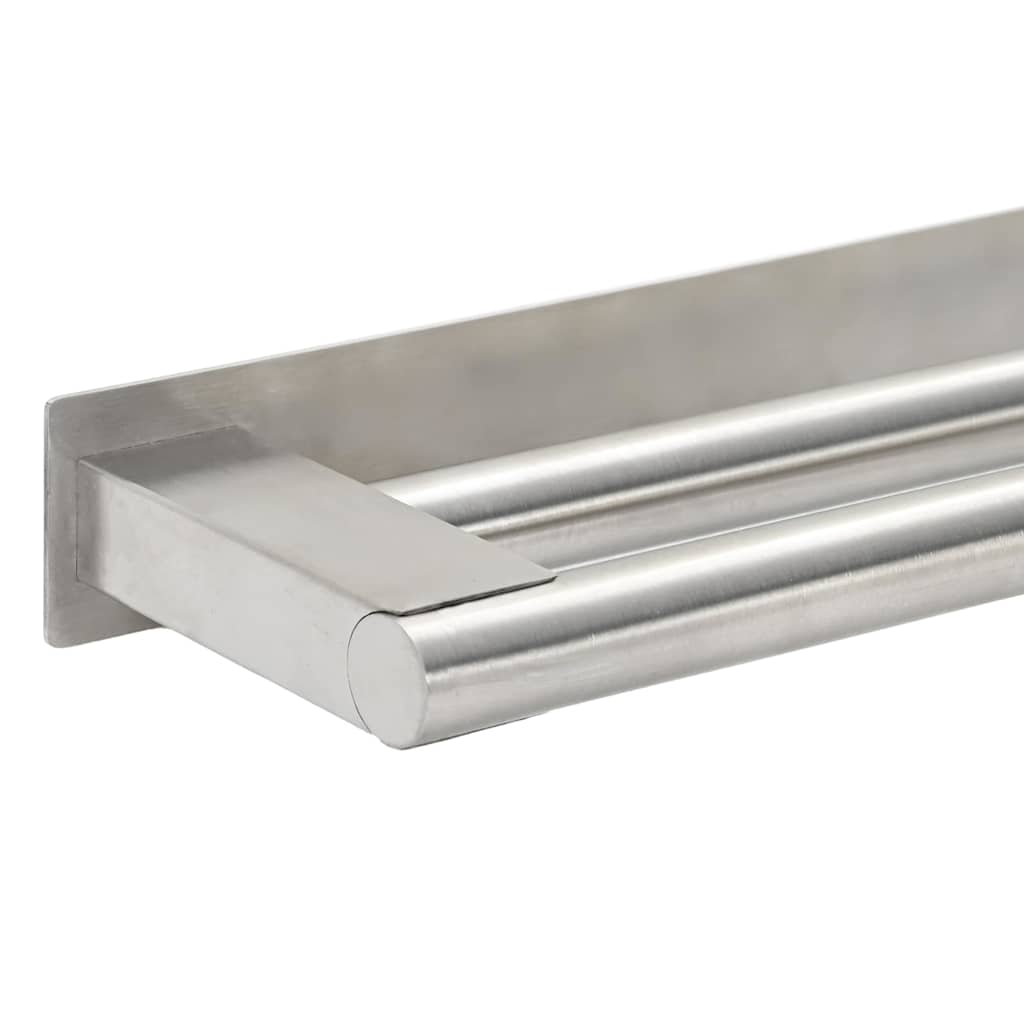 Handdoekrek Zilver 40 x 9 x 4 cm Roestvrij staal is nu te koop bij PeponiXL, paradijselijk wonen!