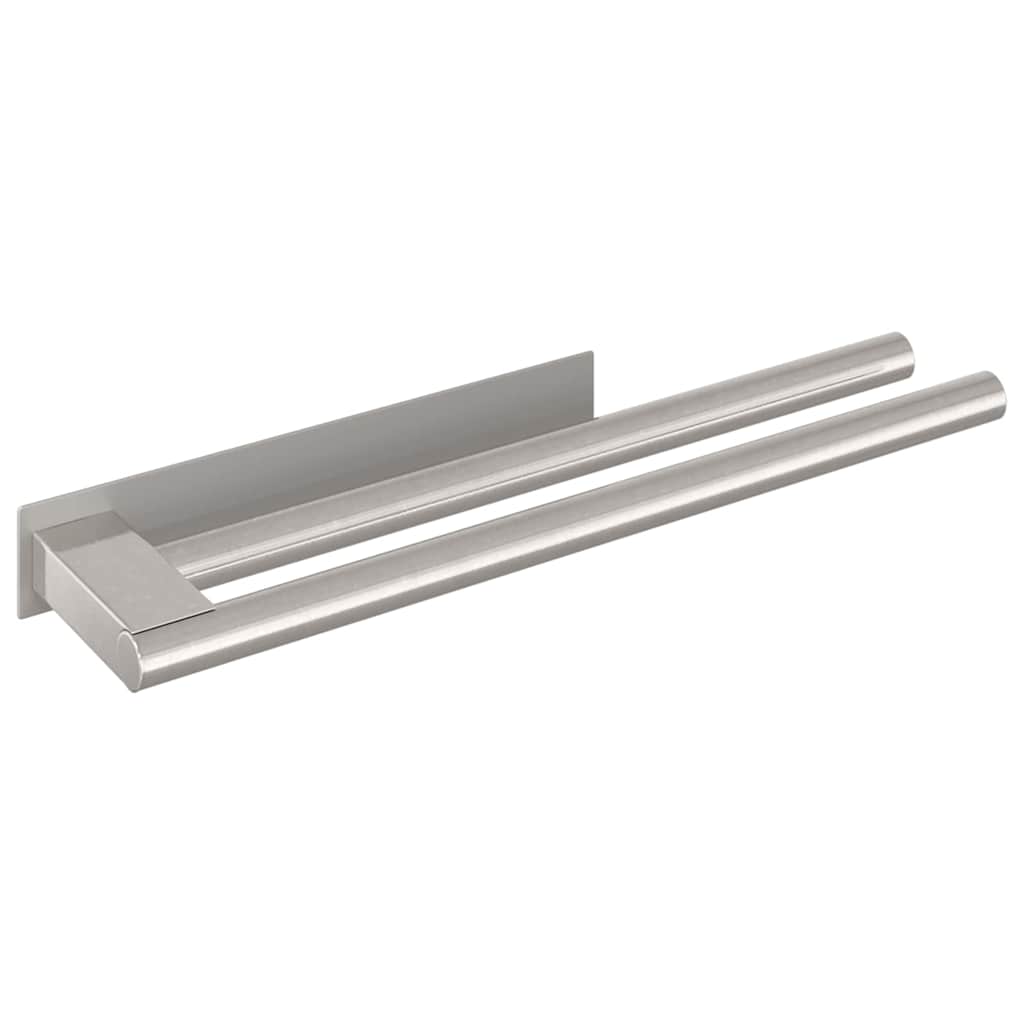 Handdoekrek Zilver 40 x 9 x 4 cm Roestvrij staal is nu te koop bij PeponiXL, paradijselijk wonen!