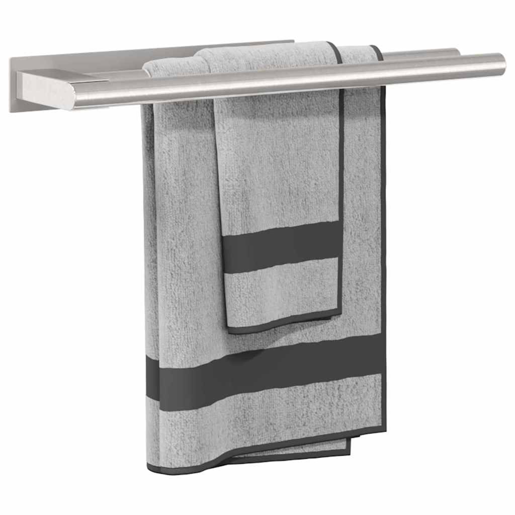 Handdoekrek Zilver 40 x 9 x 4 cm Roestvrij staal is nu te koop bij PeponiXL, paradijselijk wonen!