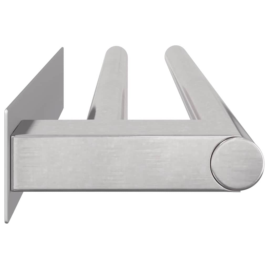 Handdoekrek Zilver 40 x 9 x 4 cm Roestvrij staal is nu te koop bij PeponiXL, paradijselijk wonen!