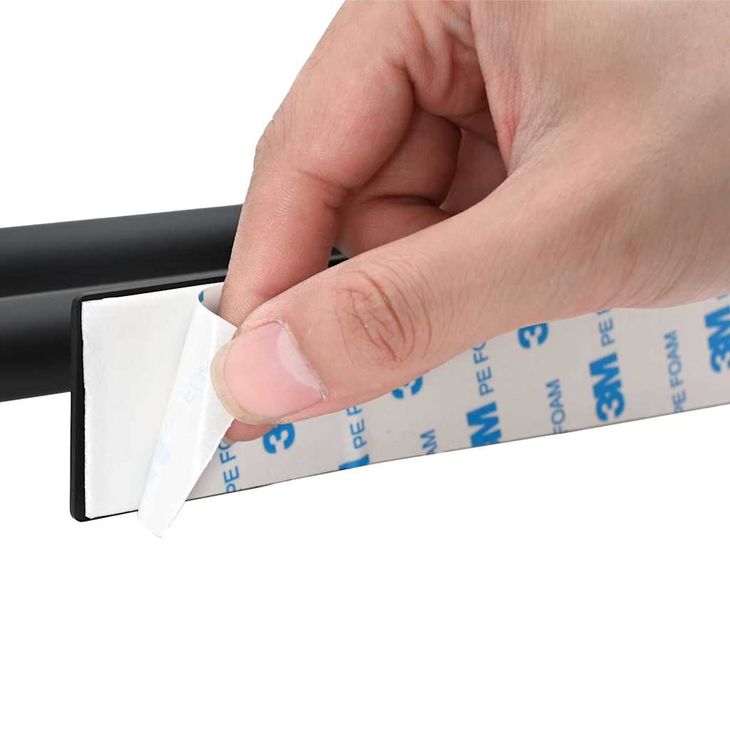 Handdoekrek Zwart 40 x 9 x 4 cm Roestvrij staal is nu te koop bij PeponiXL, paradijselijk wonen!