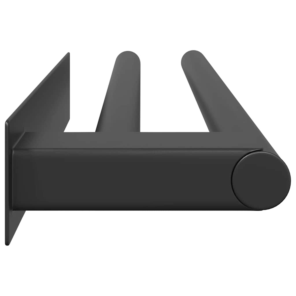 Handdoekrek Zwart 40 x 9 x 4 cm Roestvrij staal is nu te koop bij PeponiXL, paradijselijk wonen!