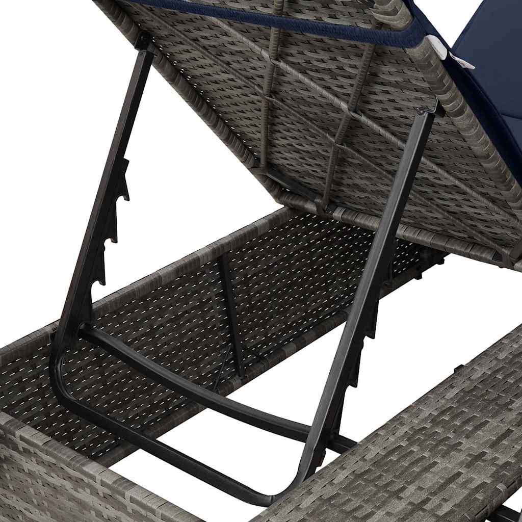 Dubbele ligbed Verstelbaar Zwart 205 x 129 x 200 cm poly rattan is nu te koop bij PeponiXL, paradijselijk wonen!