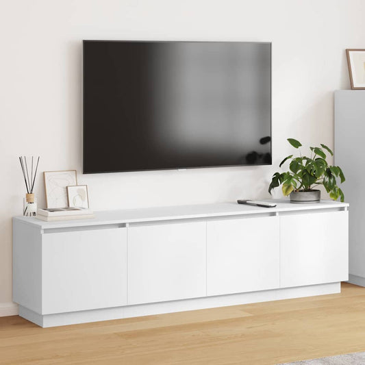 TV-kast met LED Wit 180 x 38 x 49 cm Bewerkt hout is nu te koop bij PeponiXL, paradijselijk wonen!