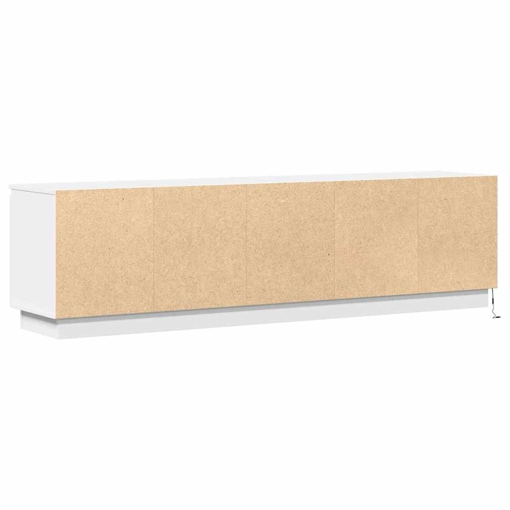 TV-kast met LED Wit 180 x 38 x 49 cm Bewerkt hout is nu te koop bij PeponiXL, paradijselijk wonen!