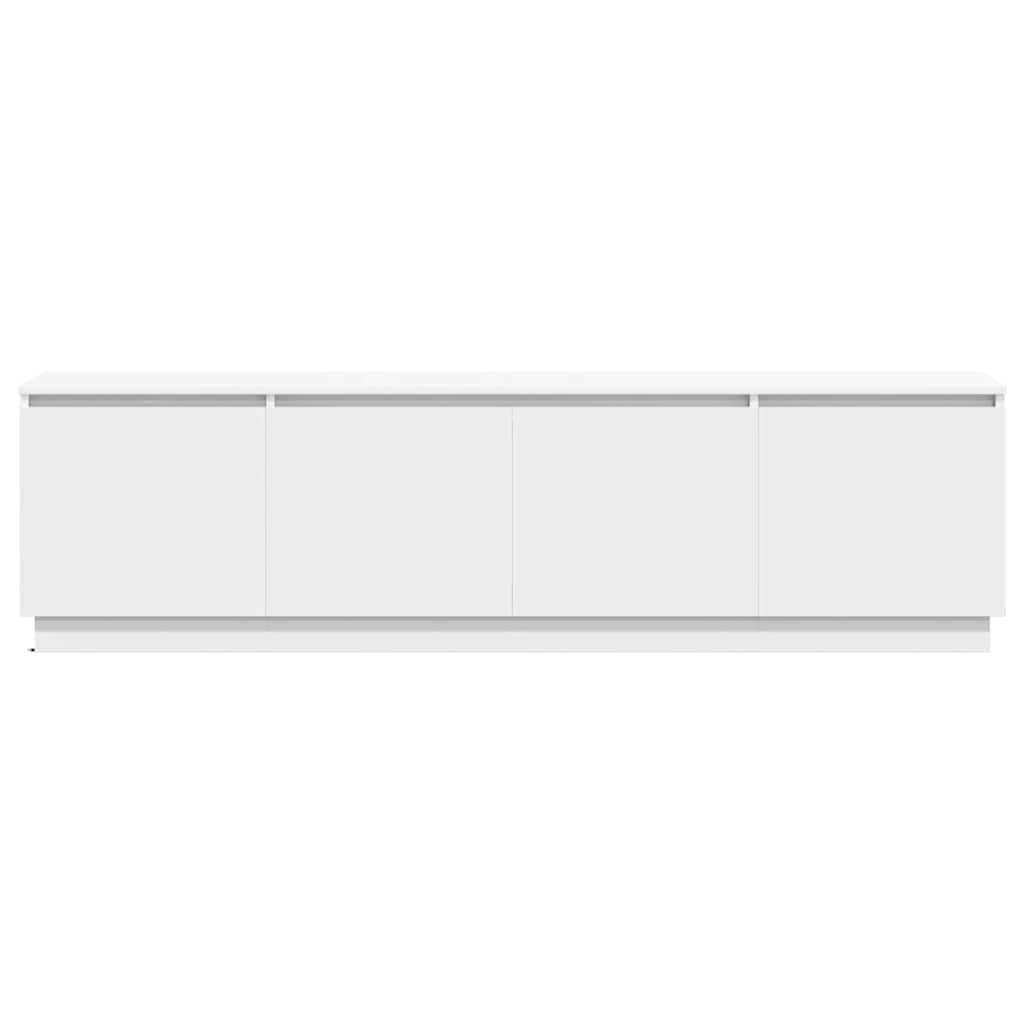 TV-kast met LED Wit 180 x 38 x 49 cm Bewerkt hout is nu te koop bij PeponiXL, paradijselijk wonen!