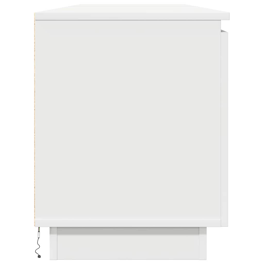 TV-kast met LED Wit 180 x 38 x 49 cm Bewerkt hout is nu te koop bij PeponiXL, paradijselijk wonen!