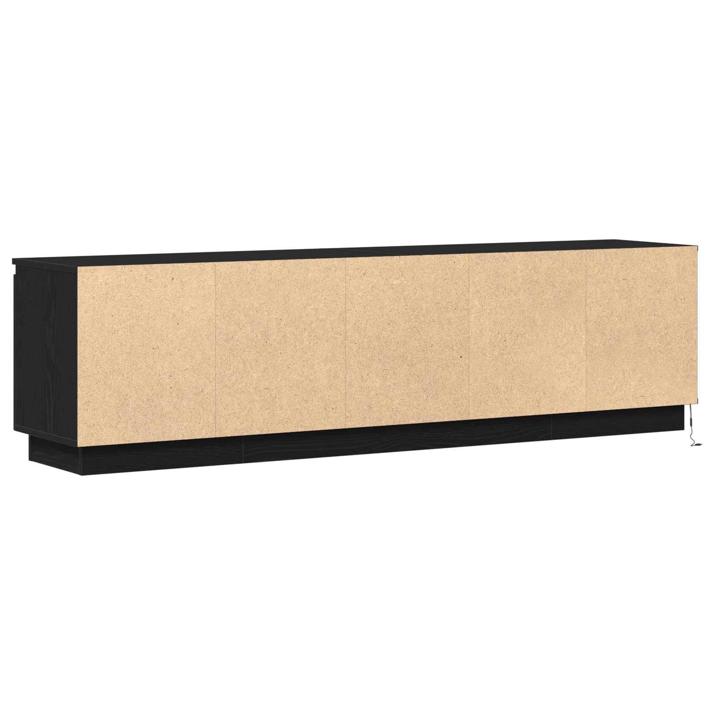 TV-kast met LED Zwart Eiken 180 x 38 x 49 cm Bewerkt hout is nu te koop bij PeponiXL, paradijselijk wonen!