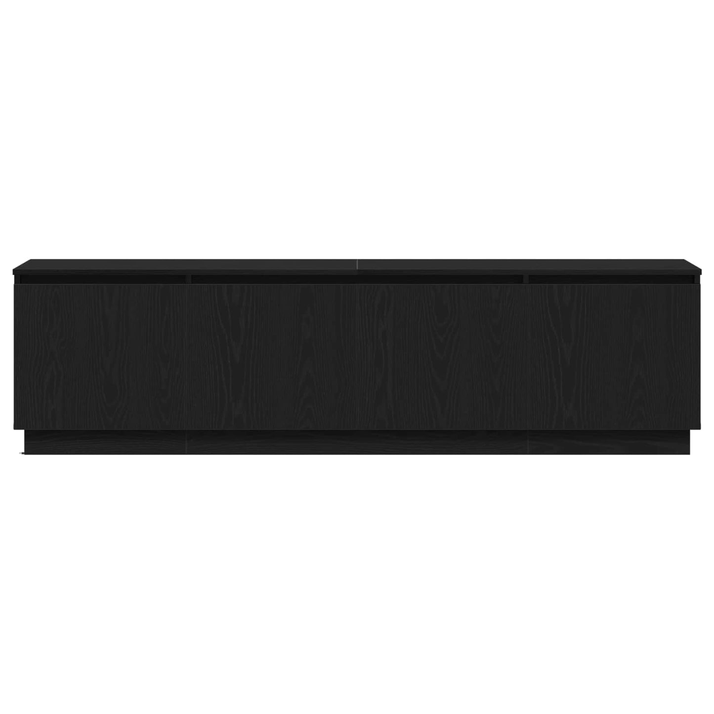 TV-kast met LED Zwart Eiken 180 x 38 x 49 cm Bewerkt hout is nu te koop bij PeponiXL, paradijselijk wonen!