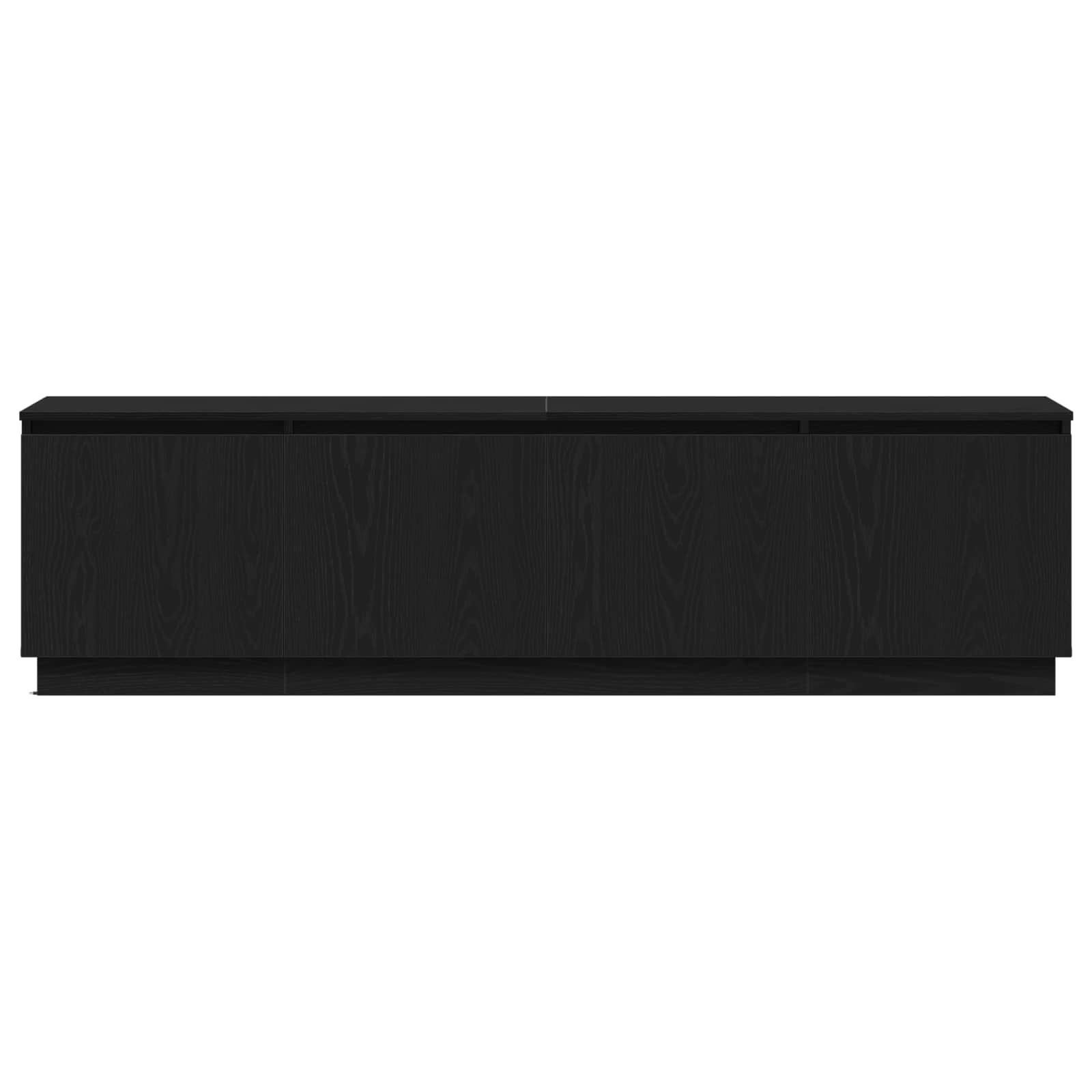 TV-kast met LED Zwart Eiken 180 x 38 x 49 cm Bewerkt hout is nu te koop bij PeponiXL, paradijselijk wonen!