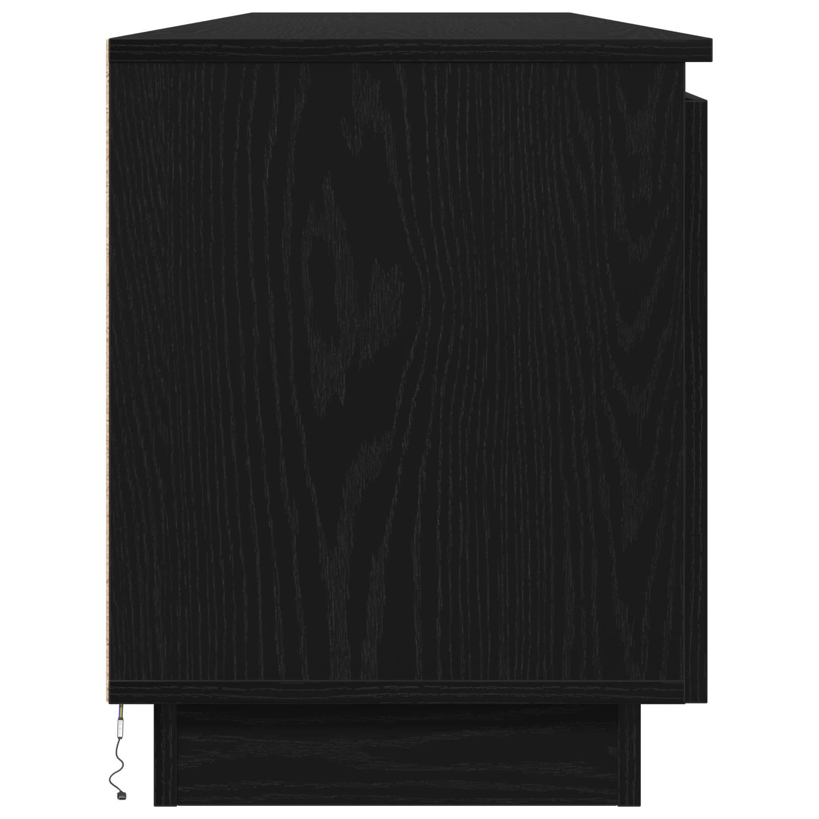 TV-kast met LED Zwart Eiken 180 x 38 x 49 cm Bewerkt hout is nu te koop bij PeponiXL, paradijselijk wonen!