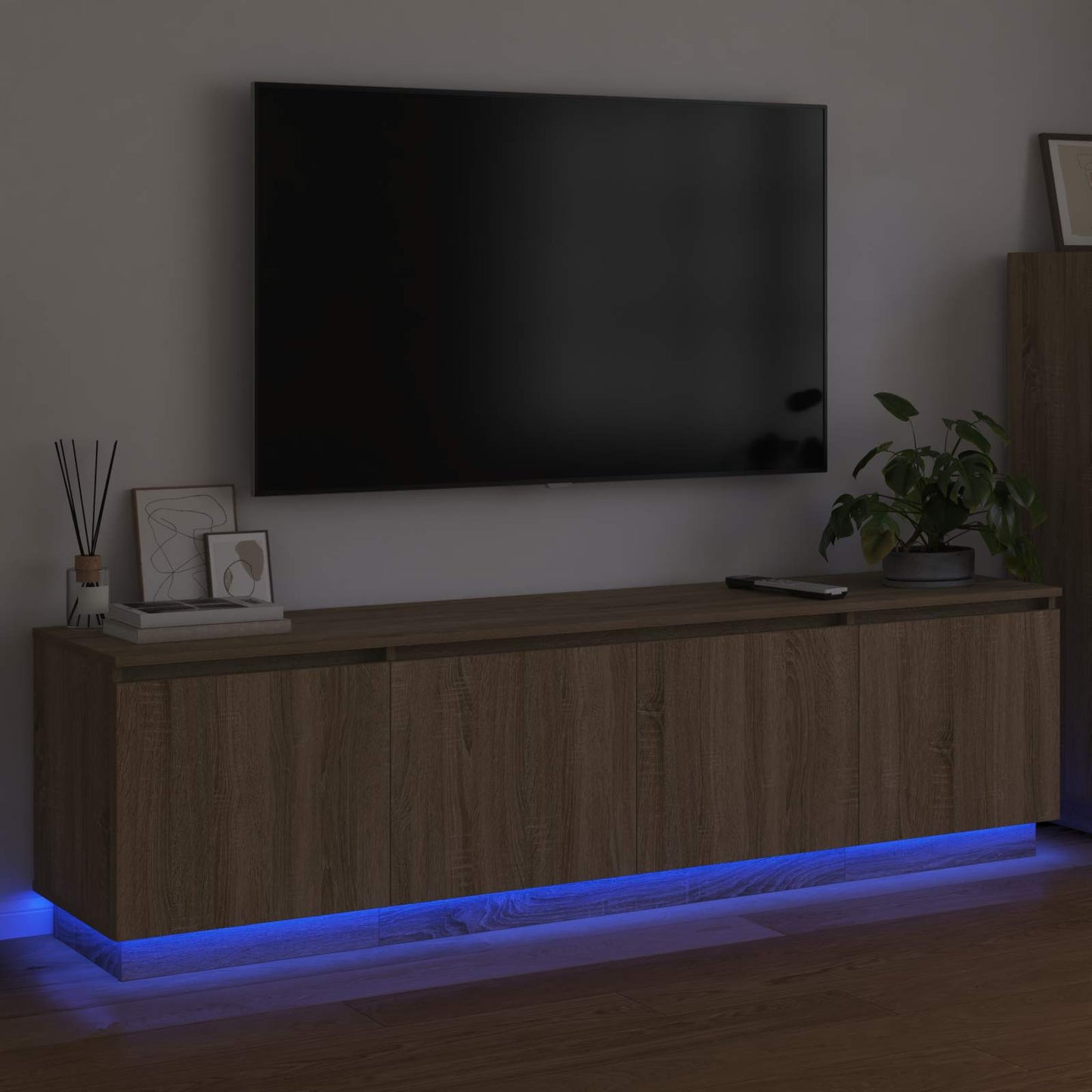 TV-kast Sonoma Eiken 180 x 38 x 49 cm Bewerkt hout is nu te koop bij PeponiXL, paradijselijk wonen!