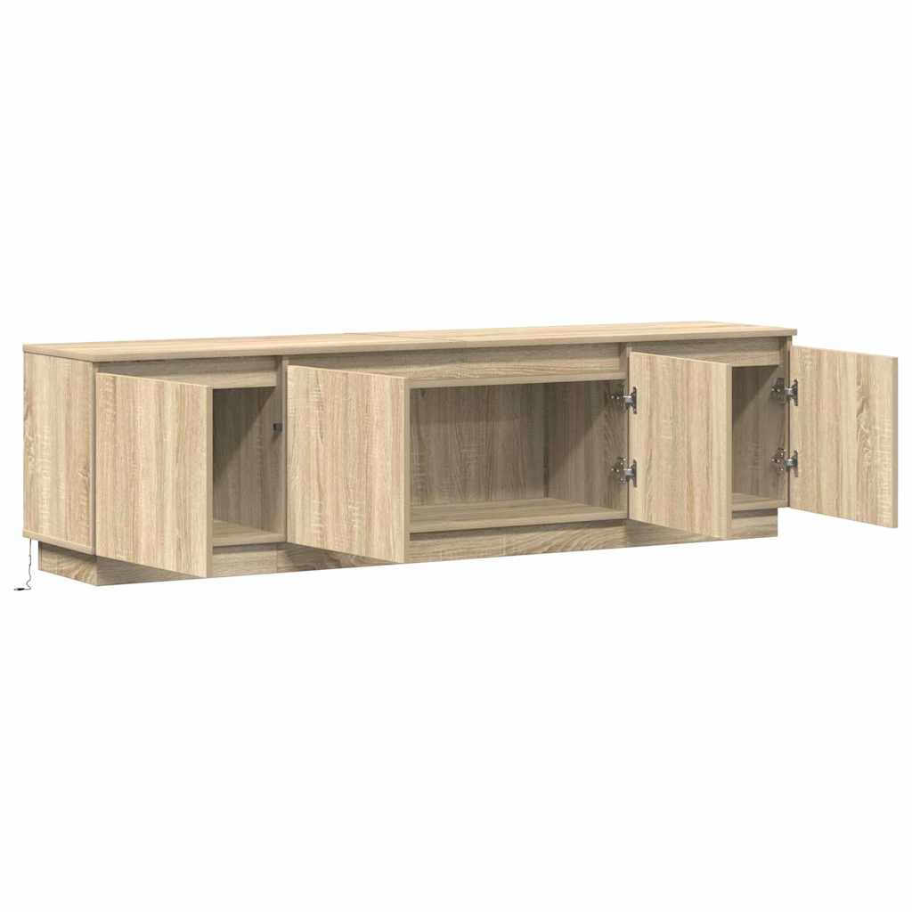 TV-kast Sonoma Eiken 180 x 38 x 49 cm Bewerkt hout is nu te koop bij PeponiXL, paradijselijk wonen!