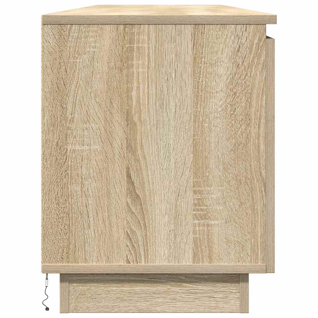 TV-kast Sonoma Eiken 180 x 38 x 49 cm Bewerkt hout is nu te koop bij PeponiXL, paradijselijk wonen!