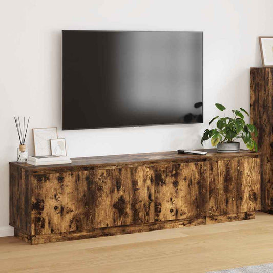 TV-kast Gerookt eiken 180 x 38 x 49 cm Bewerkt hout is nu te koop bij PeponiXL, paradijselijk wonen!