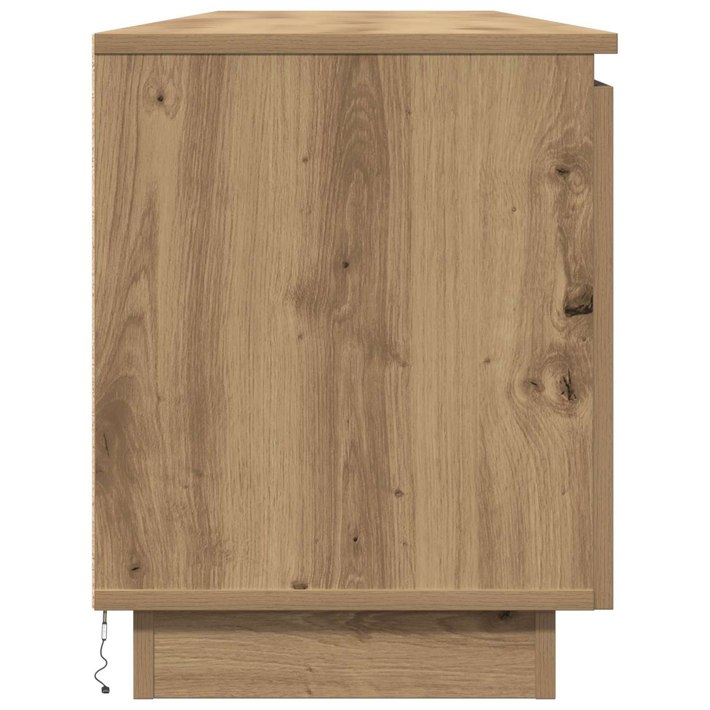 TV-kast 180 x 38 x 49 cm Artisan Eiken Bewerkt hout is nu te koop bij PeponiXL, paradijselijk wonen!
