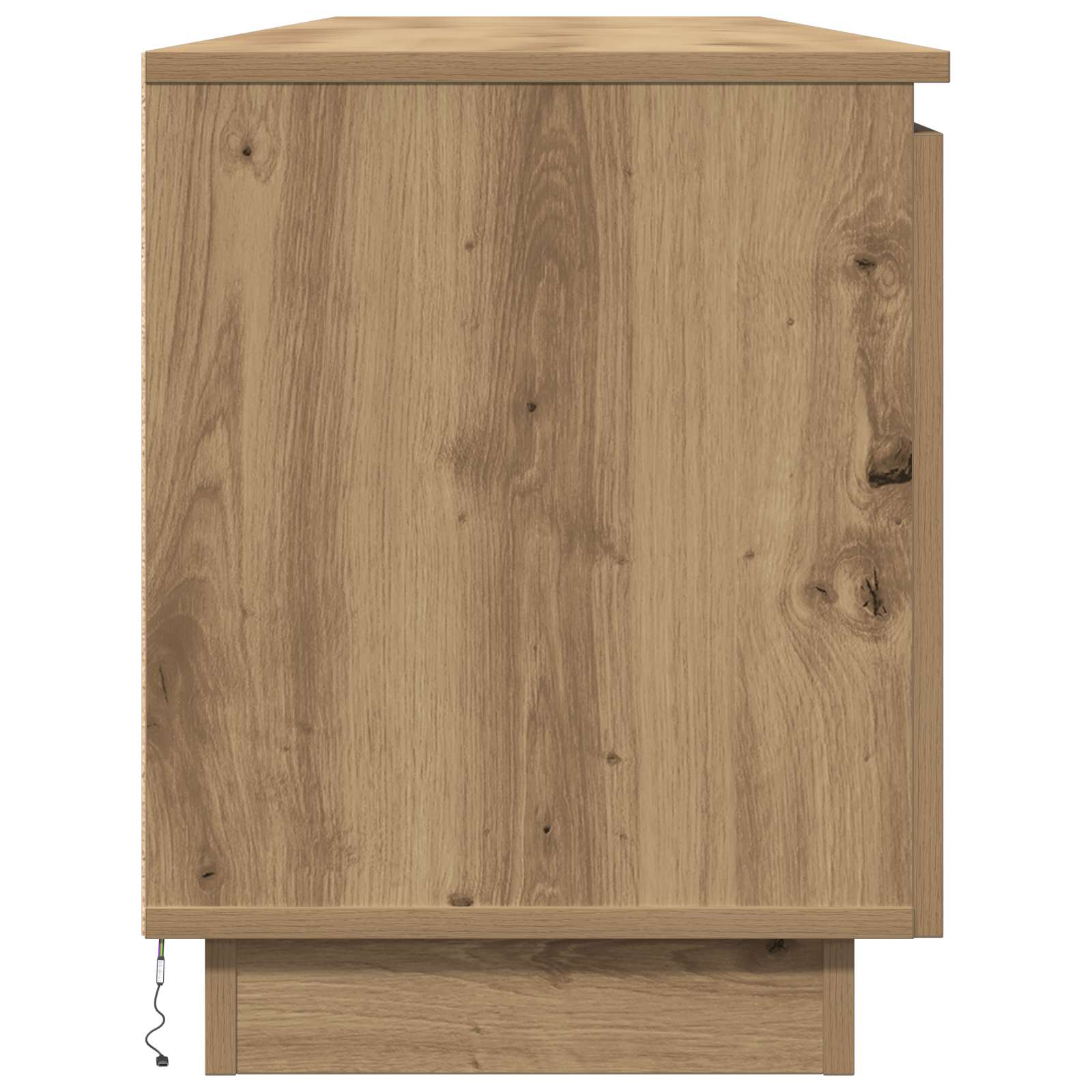 TV-kast 180 x 38 x 49 cm Artisan Eiken Bewerkt hout is nu te koop bij PeponiXL, paradijselijk wonen!