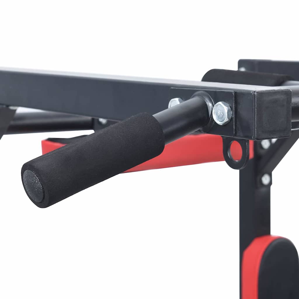 Optrekbar dipstation Zwart en Rood 89 x 59 x 70 cm is nu te koop bij PeponiXL, paradijselijk wonen!