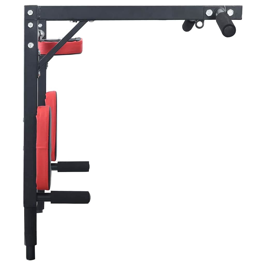 Optrekbar dipstation Zwart en Rood 89 x 59 x 70 cm is nu te koop bij PeponiXL, paradijselijk wonen!