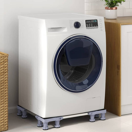 Wasmachinebasis Grijs 67 x 67 x 12 cm Roestvrij staal is nu te koop bij PeponiXL, paradijselijk wonen!