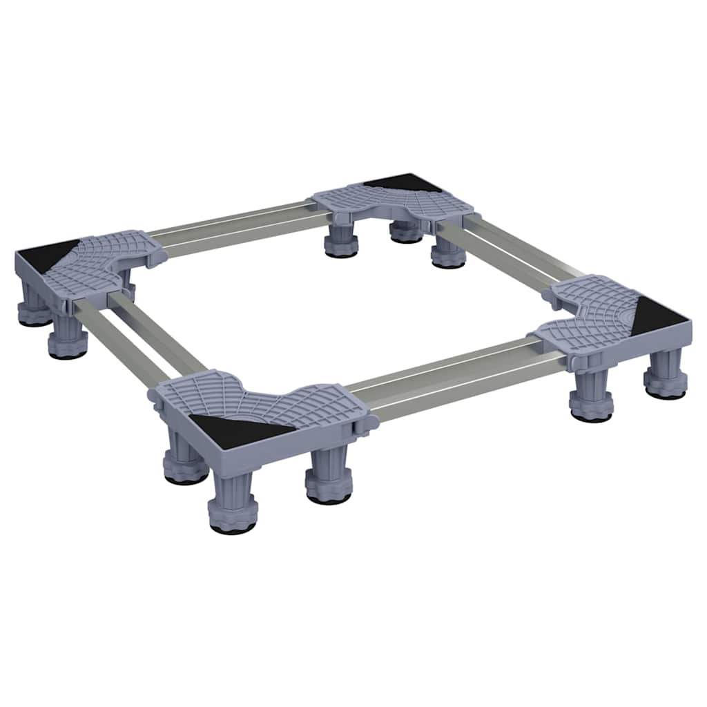 Wasmachinebasis Grijs 67 x 67 x 12 cm Roestvrij staal is nu te koop bij PeponiXL, paradijselijk wonen!
