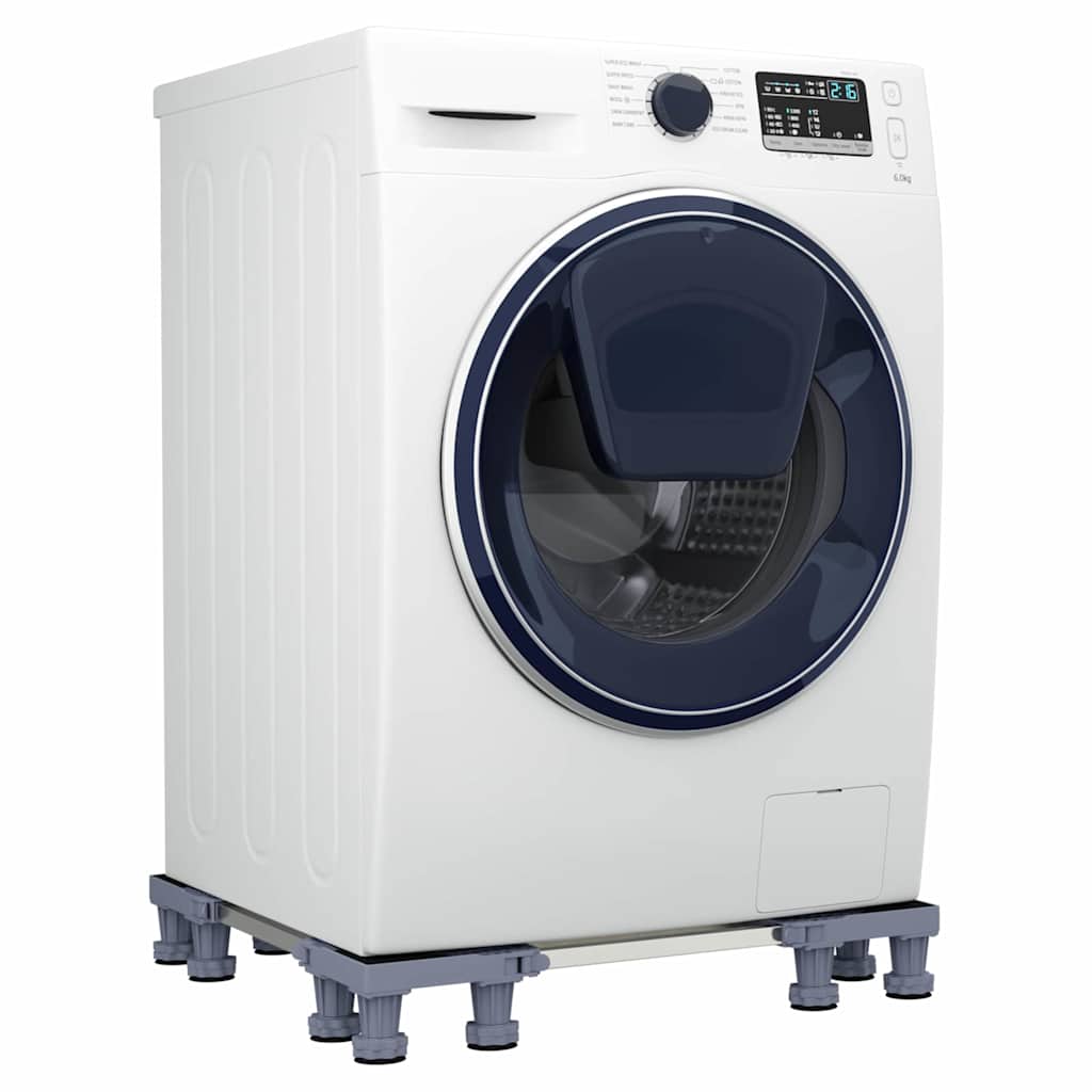 Wasmachinebasis Grijs 67 x 67 x 12 cm Roestvrij staal is nu te koop bij PeponiXL, paradijselijk wonen!
