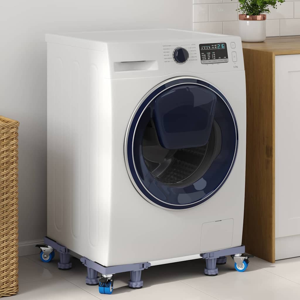 Wasmachinebasis Grijs 67 x 67 x 12 cm Roestvrij staal is nu te koop bij PeponiXL, paradijselijk wonen!