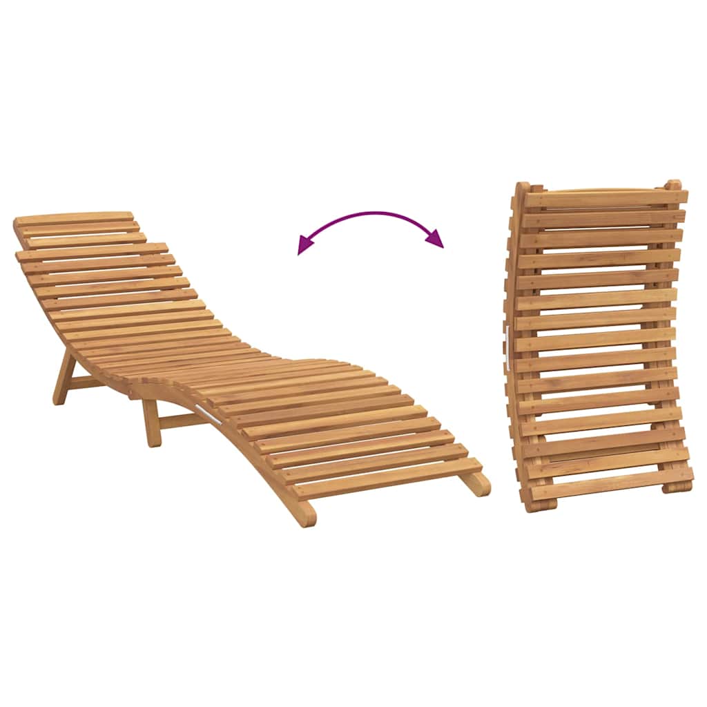 Ligstoel 2 pcs Bruin 198 x 55 x 58,5 cm Massief Teakhout is nu te koop bij PeponiXL, paradijselijk wonen!