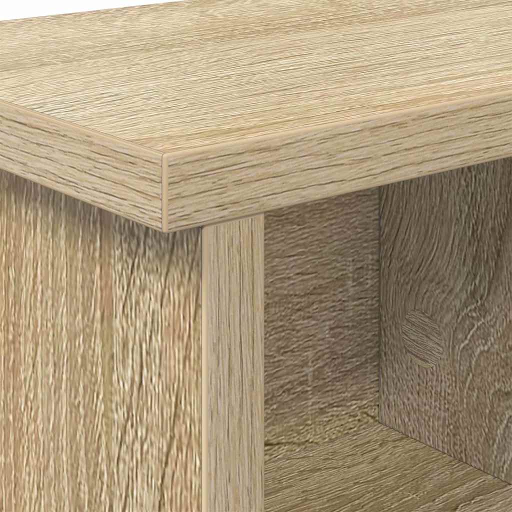 Wandgemonteerde kapstok met plank Sonoma Eiken 50 x 16 x 26 cm is nu te koop bij PeponiXL, paradijselijk wonen!