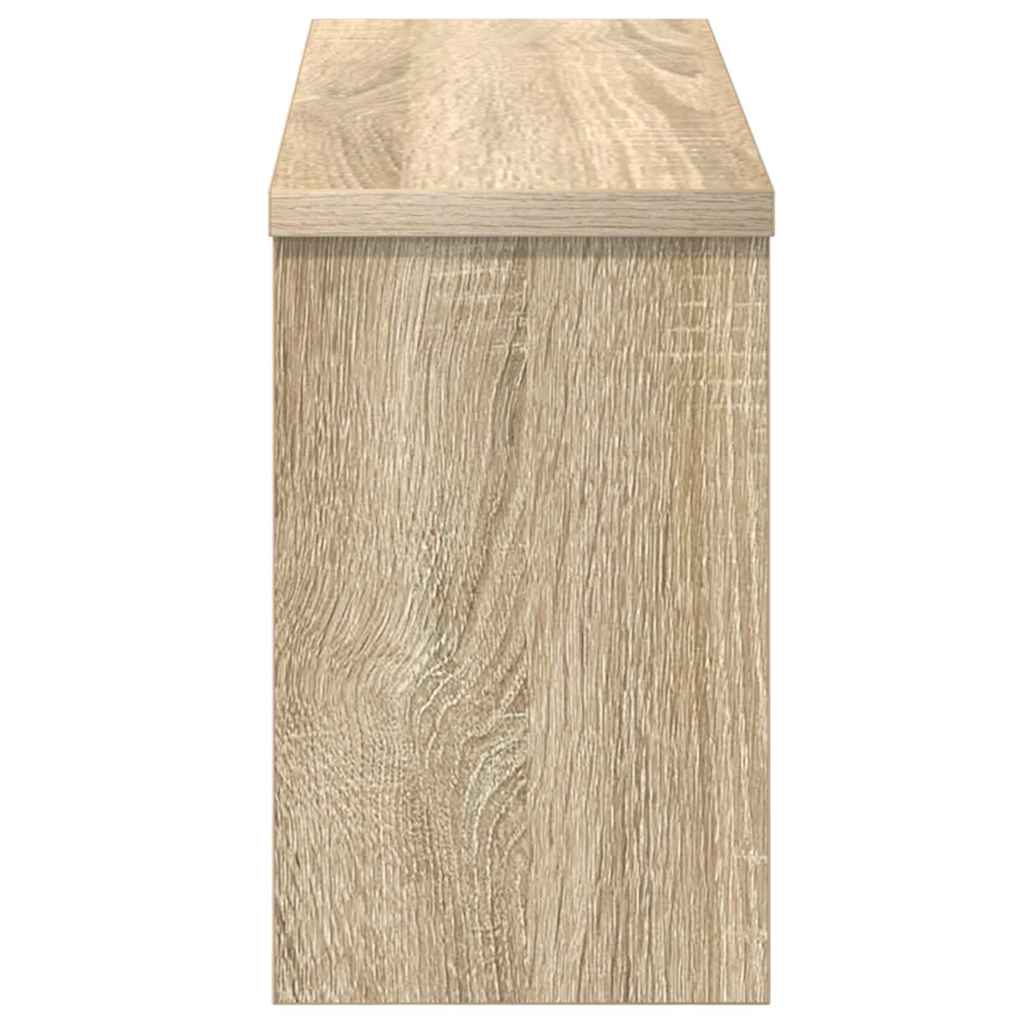 Wandgemonteerde kapstok met plank Sonoma Eiken 50 x 16 x 26 cm is nu te koop bij PeponiXL, paradijselijk wonen!