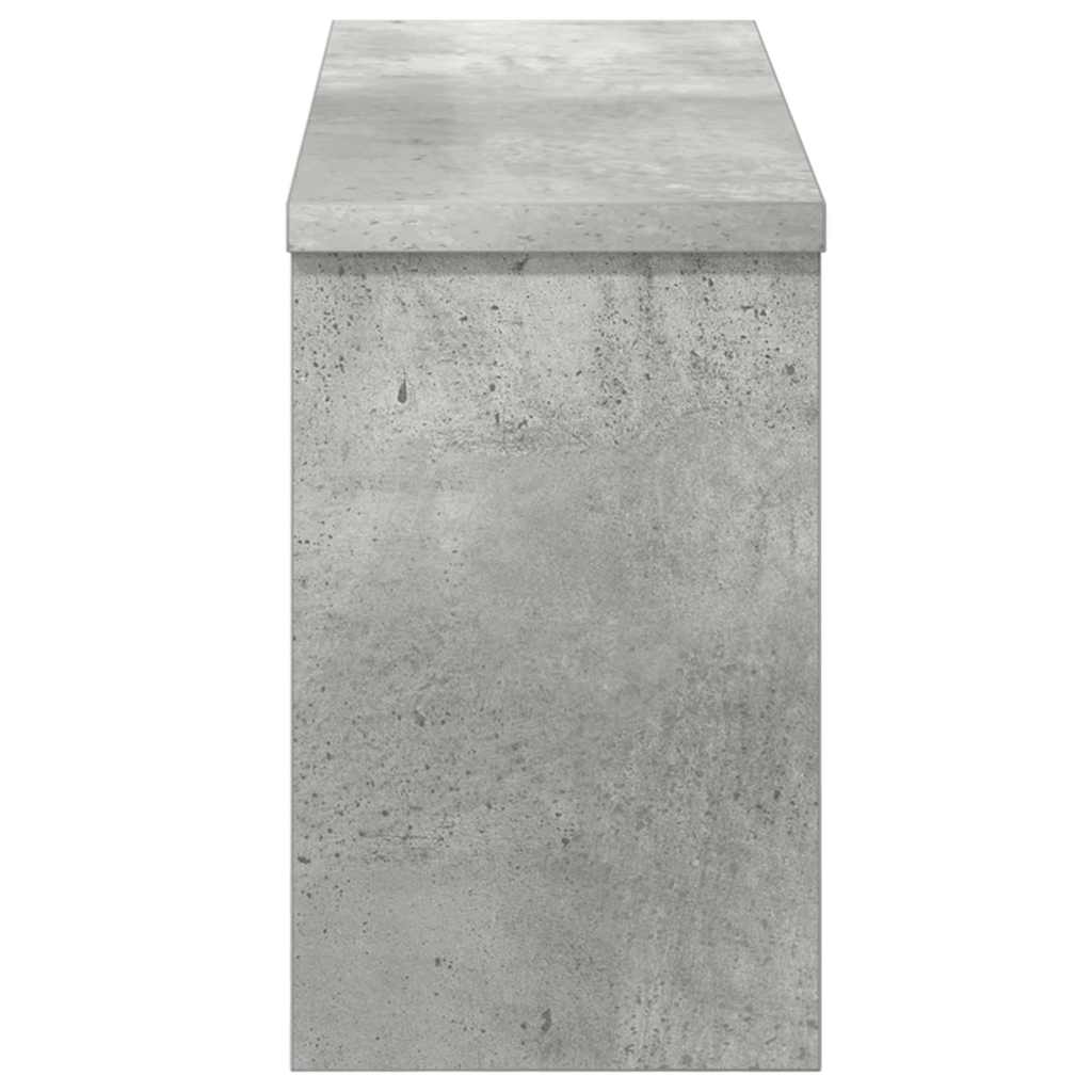 Wandgemonteerde kapstok met plank Beton Grijs 50 x 16 x 26 cm is nu te koop bij PeponiXL, paradijselijk wonen!