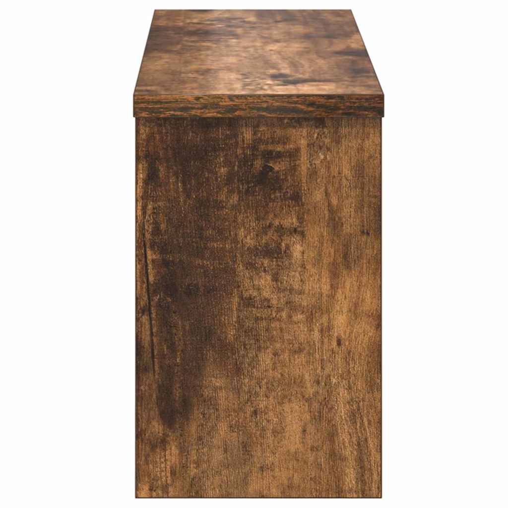 Wandgemonteerde kapstok met plank Gerookt eiken 50 x 16 x 26 cm is nu te koop bij PeponiXL, paradijselijk wonen!
