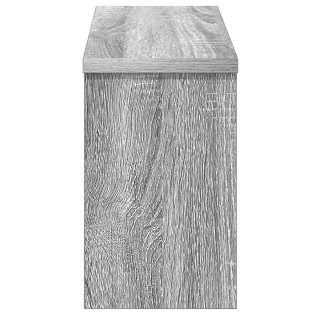 Wandgemonteerde kapstok met plank Grijs Sonoma 50 x 16 x 26 cm is nu te koop bij PeponiXL, paradijselijk wonen!