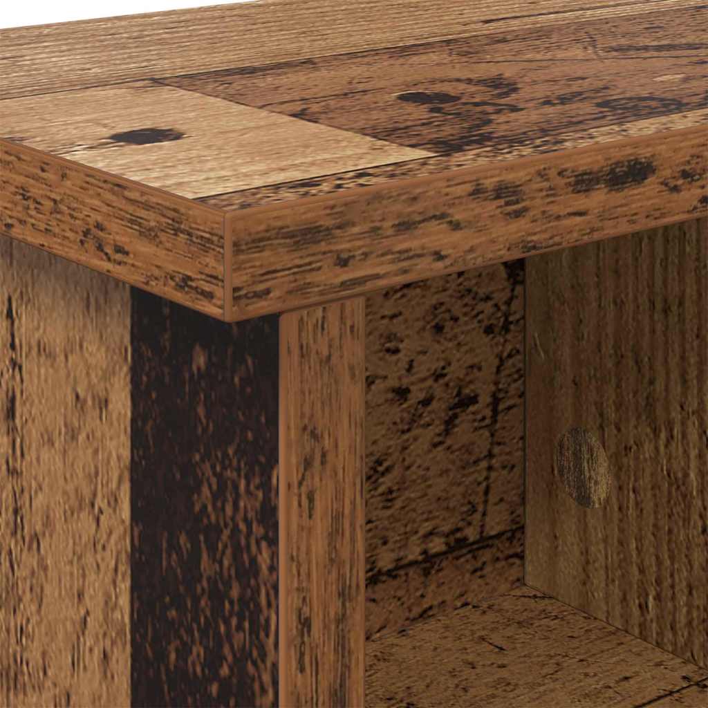 Wandgemonteerde kapstok Oudhout 50 x 16 x 26 cm Bewerkt hout is nu te koop bij PeponiXL, paradijselijk wonen!