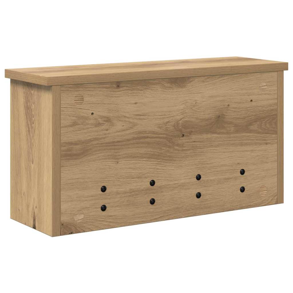 Wandgemonteerde kapstok met plank Artisan Eiken 50 x 16 x 26 cm is nu te koop bij PeponiXL, paradijselijk wonen!