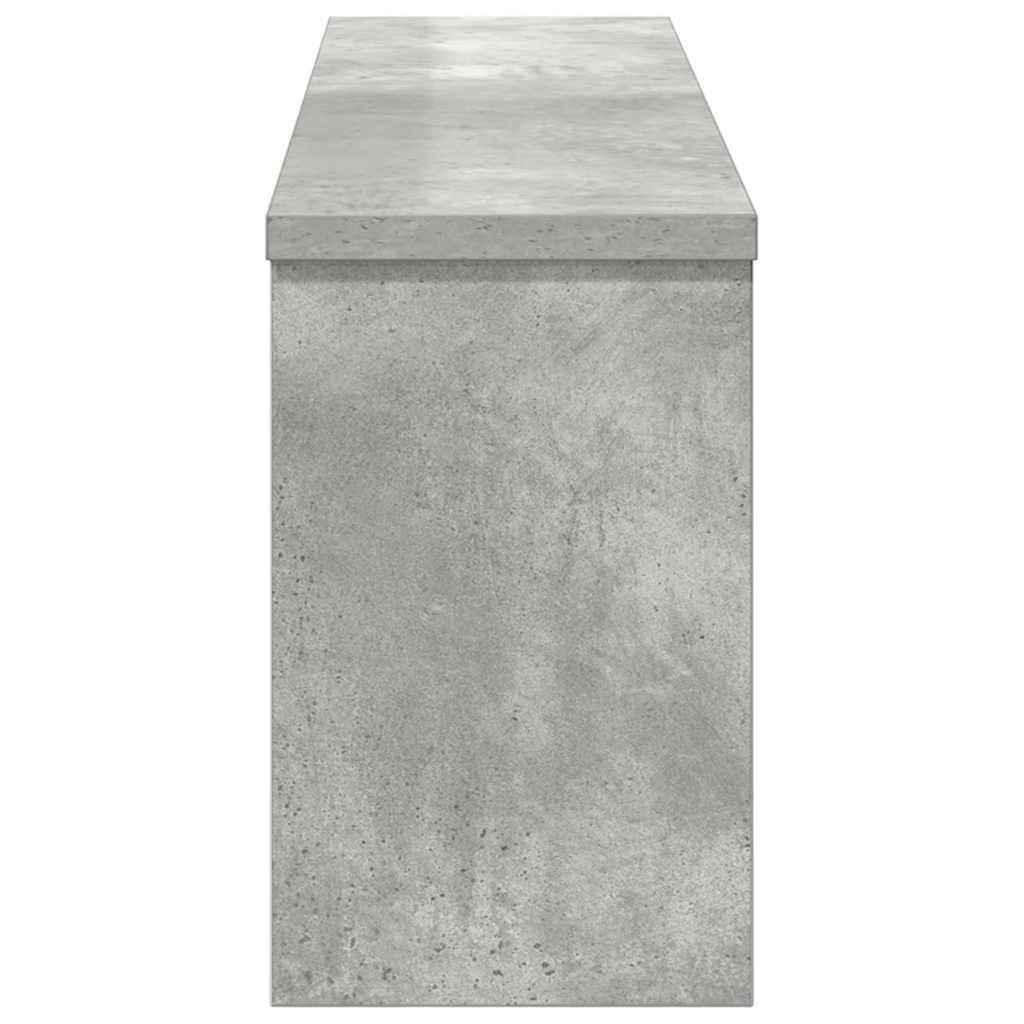 Wandgemonteerde kapstok met plank Beton Grijs 75 x 16 x 26 cm is nu te koop bij PeponiXL, paradijselijk wonen!