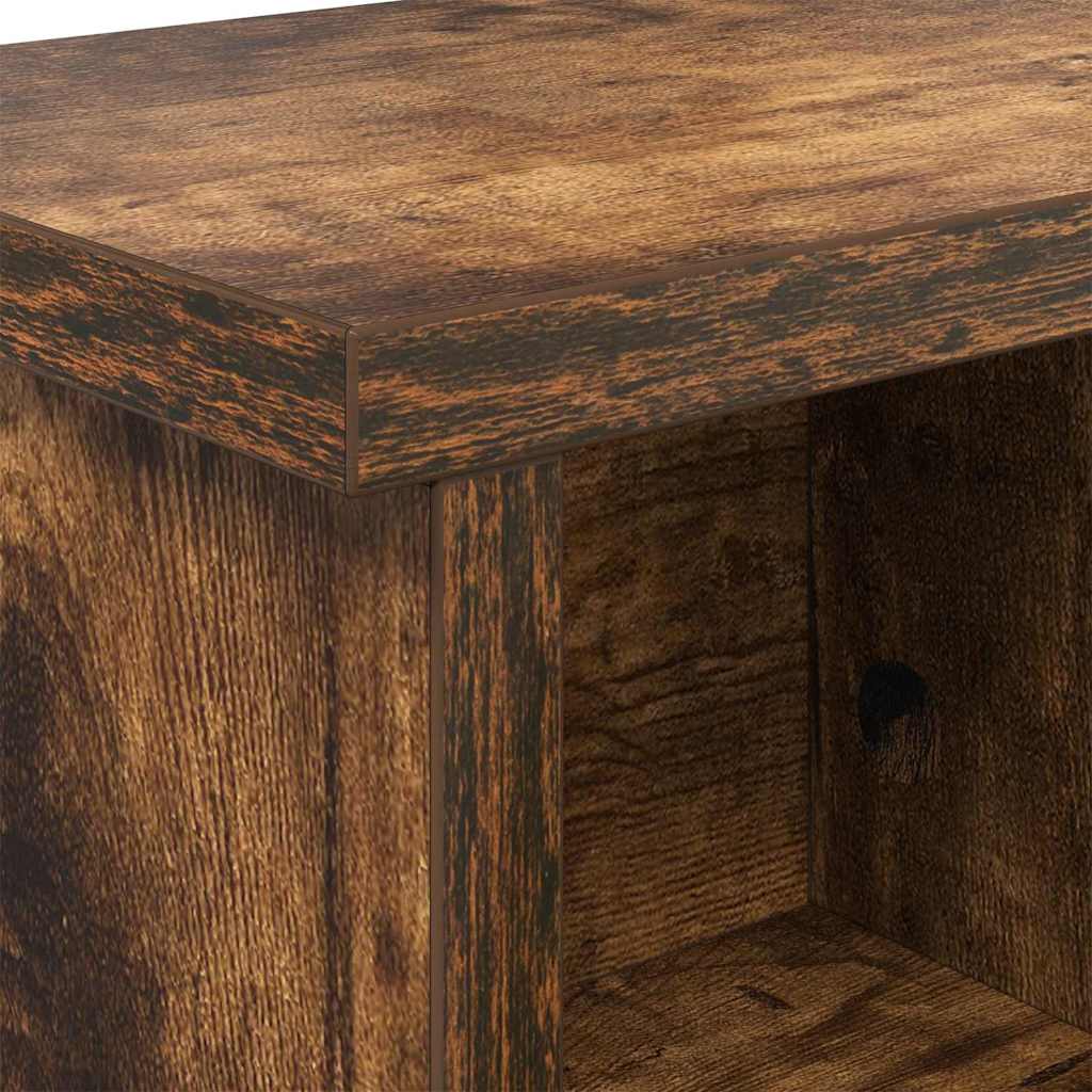 Wandgemonteerde kapstok met plank Gerookt eiken 75 x 16 x 26 cm is nu te koop bij PeponiXL, paradijselijk wonen!