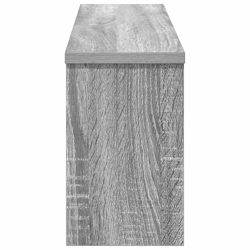 Wandgemonteerde kapstok met plank Grijs Sonoma 75 x 16 x 26 cm is nu te koop bij PeponiXL, paradijselijk wonen!