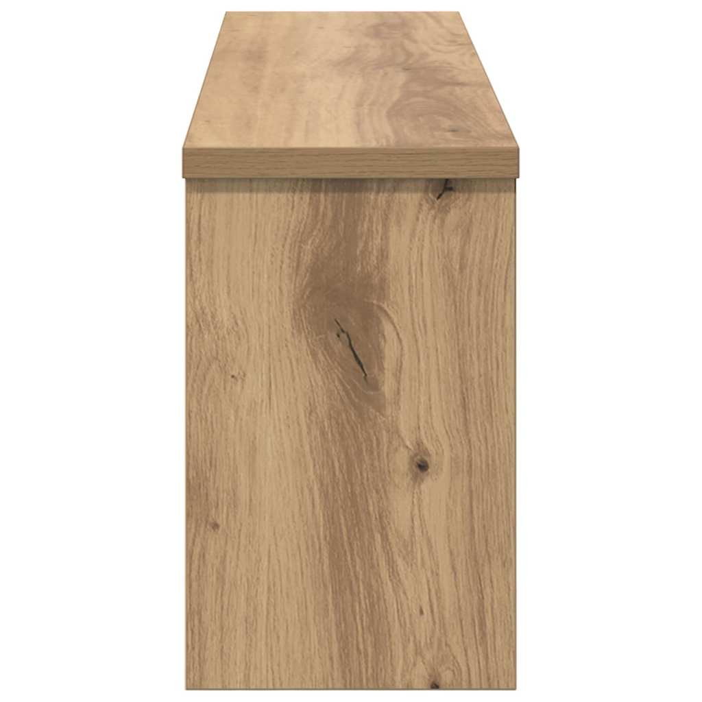 Wandgemonteerde kapstok met plank Artisan Eiken 75 x 16 x 26 cm is nu te koop bij PeponiXL, paradijselijk wonen!