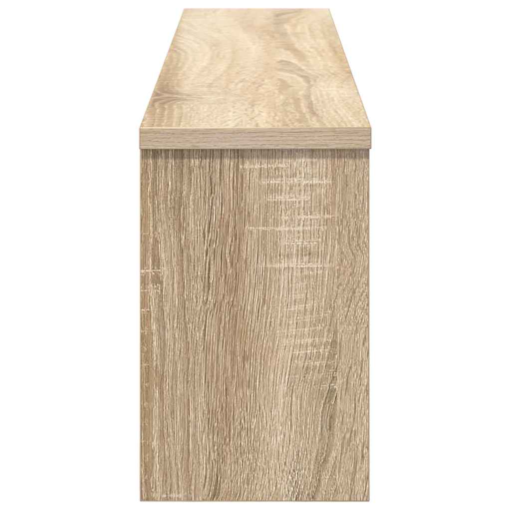 Wandgemonteerde kapstok met plank Sonoma Eiken 100 x 16 x 26 cm is nu te koop bij PeponiXL, paradijselijk wonen!
