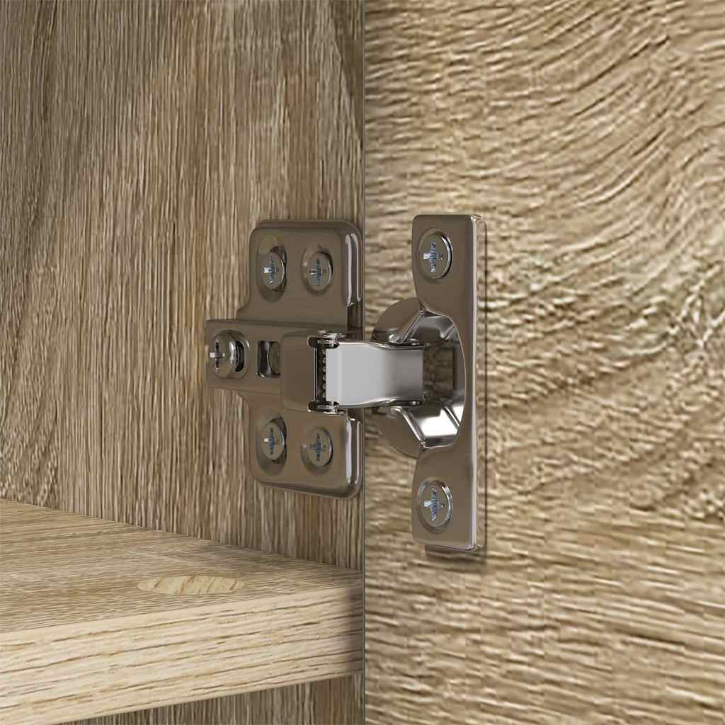 Wandgemonteerde kapstok met plank Sonoma Eiken 50 x 20 x 30 cm is nu te koop bij PeponiXL, paradijselijk wonen!