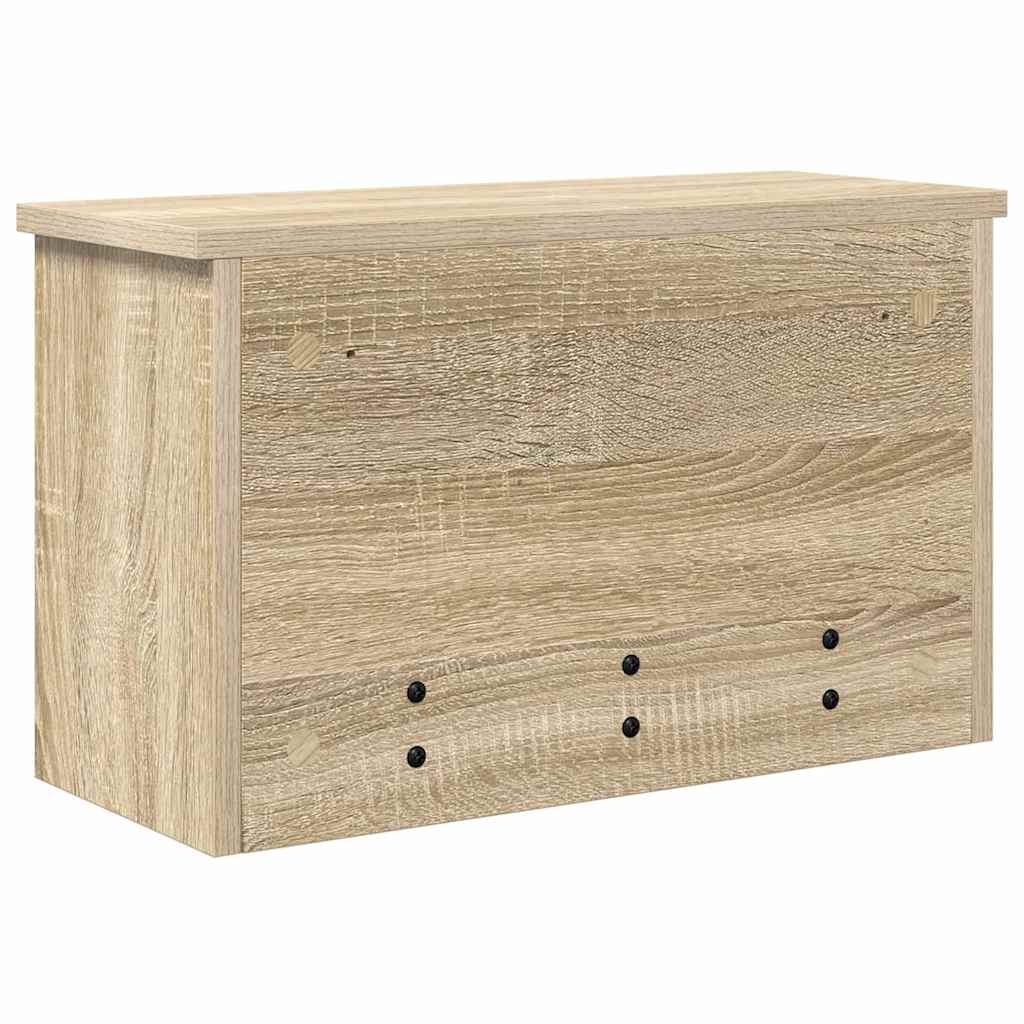 Wandgemonteerde kapstok met plank Sonoma Eiken 50 x 20 x 30 cm is nu te koop bij PeponiXL, paradijselijk wonen!
