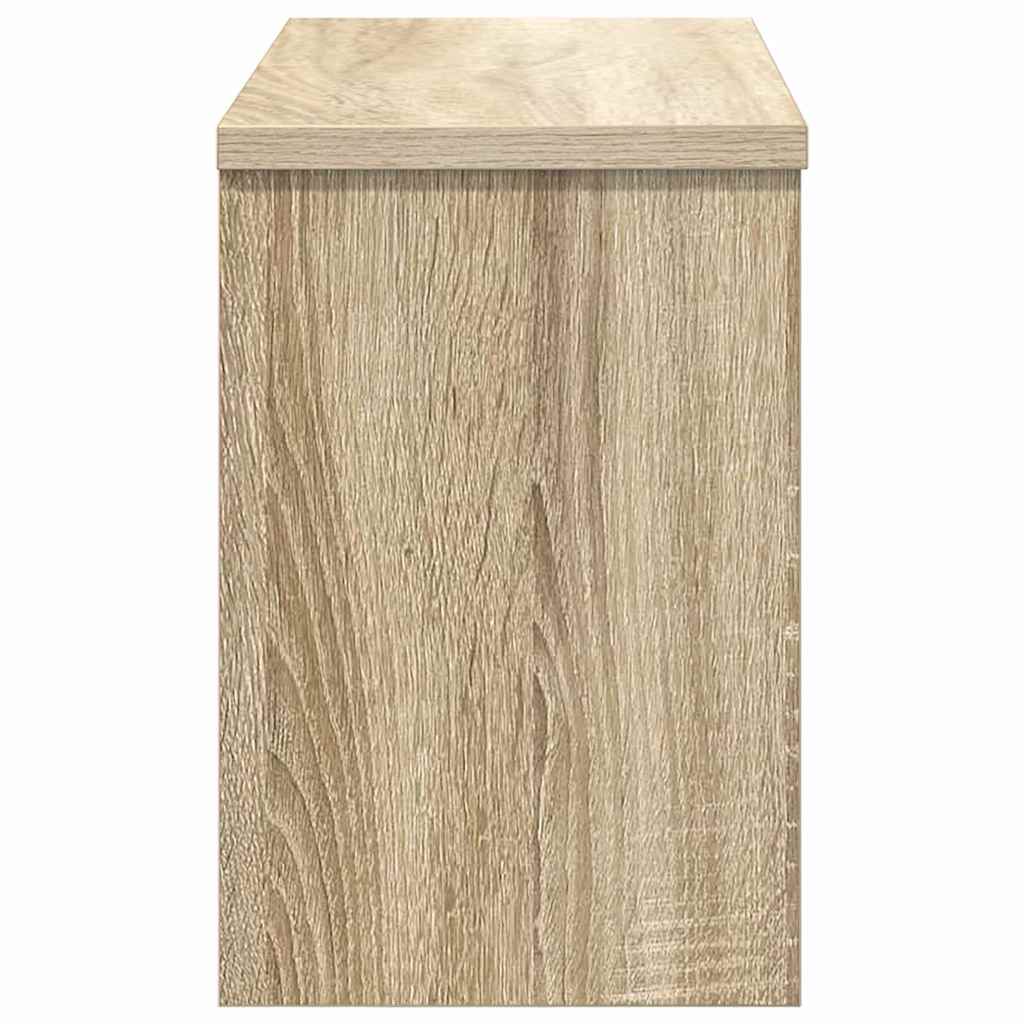 Wandgemonteerde kapstok met plank Sonoma Eiken 50 x 20 x 30 cm is nu te koop bij PeponiXL, paradijselijk wonen!
