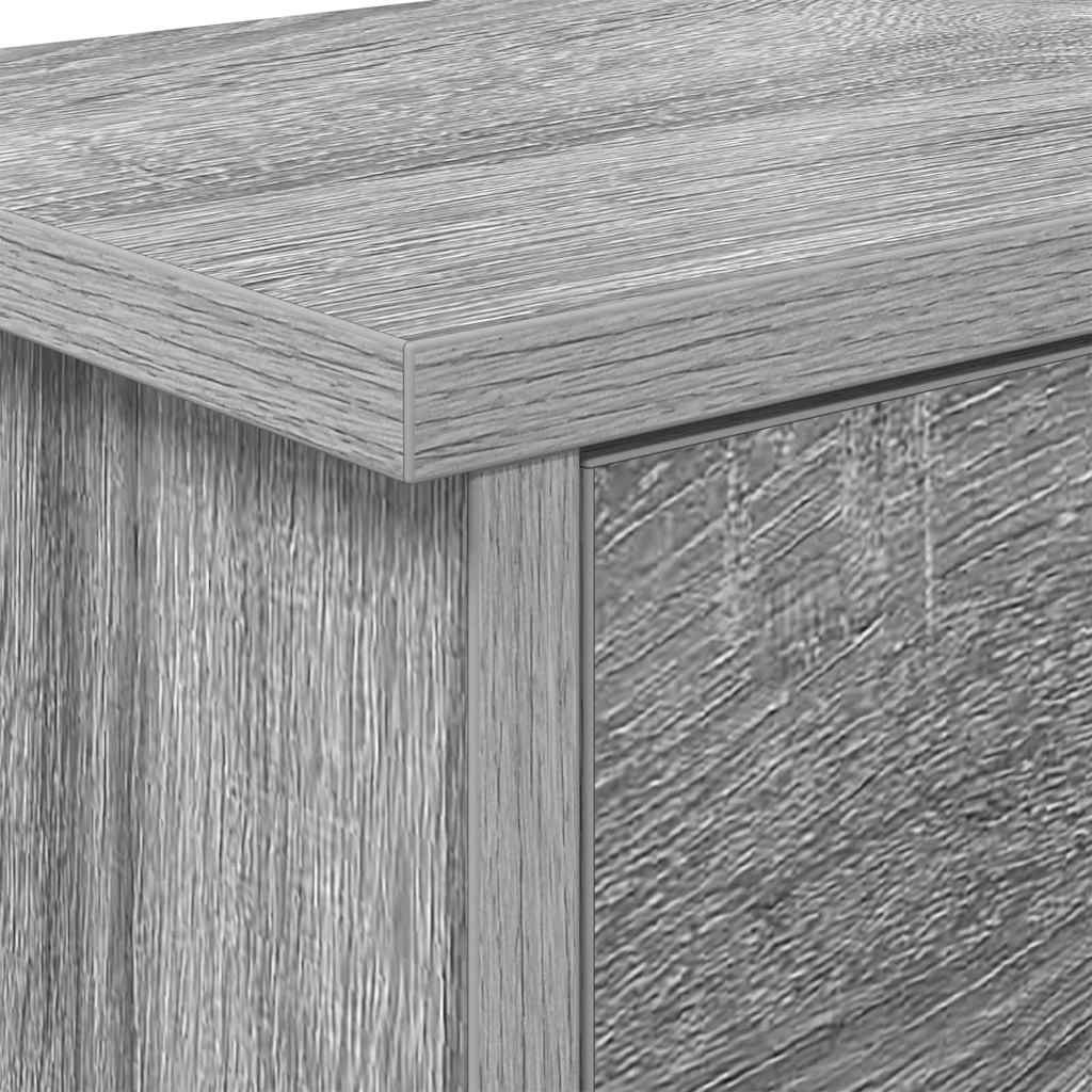 Wandgemonteerde kapstok met plank Grijs Sonoma 50 x 20 x 30 cm is nu te koop bij PeponiXL, paradijselijk wonen!