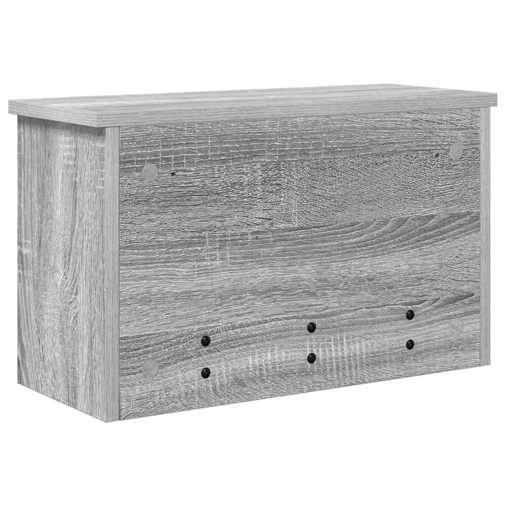 Wandgemonteerde kapstok met plank Grijs Sonoma 50 x 20 x 30 cm is nu te koop bij PeponiXL, paradijselijk wonen!