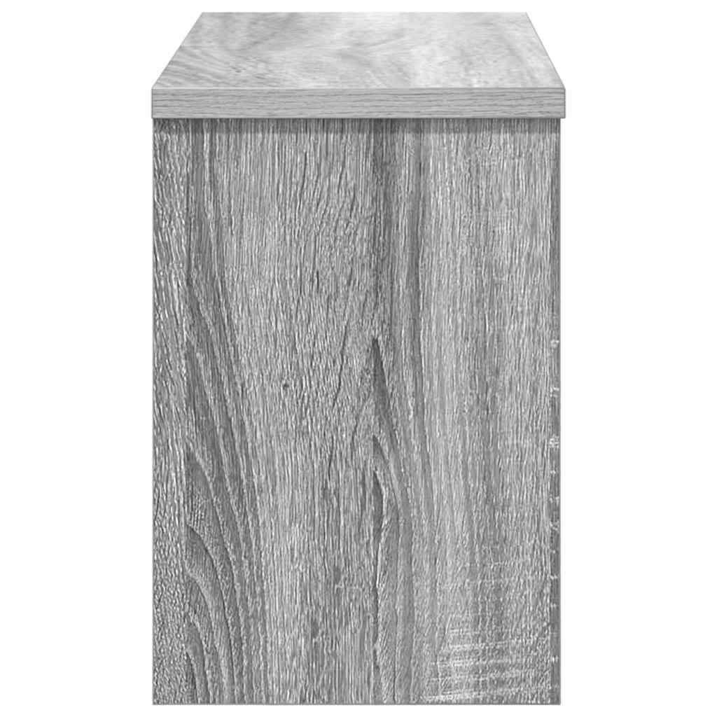 Wandgemonteerde kapstok met plank Grijs Sonoma 50 x 20 x 30 cm is nu te koop bij PeponiXL, paradijselijk wonen!