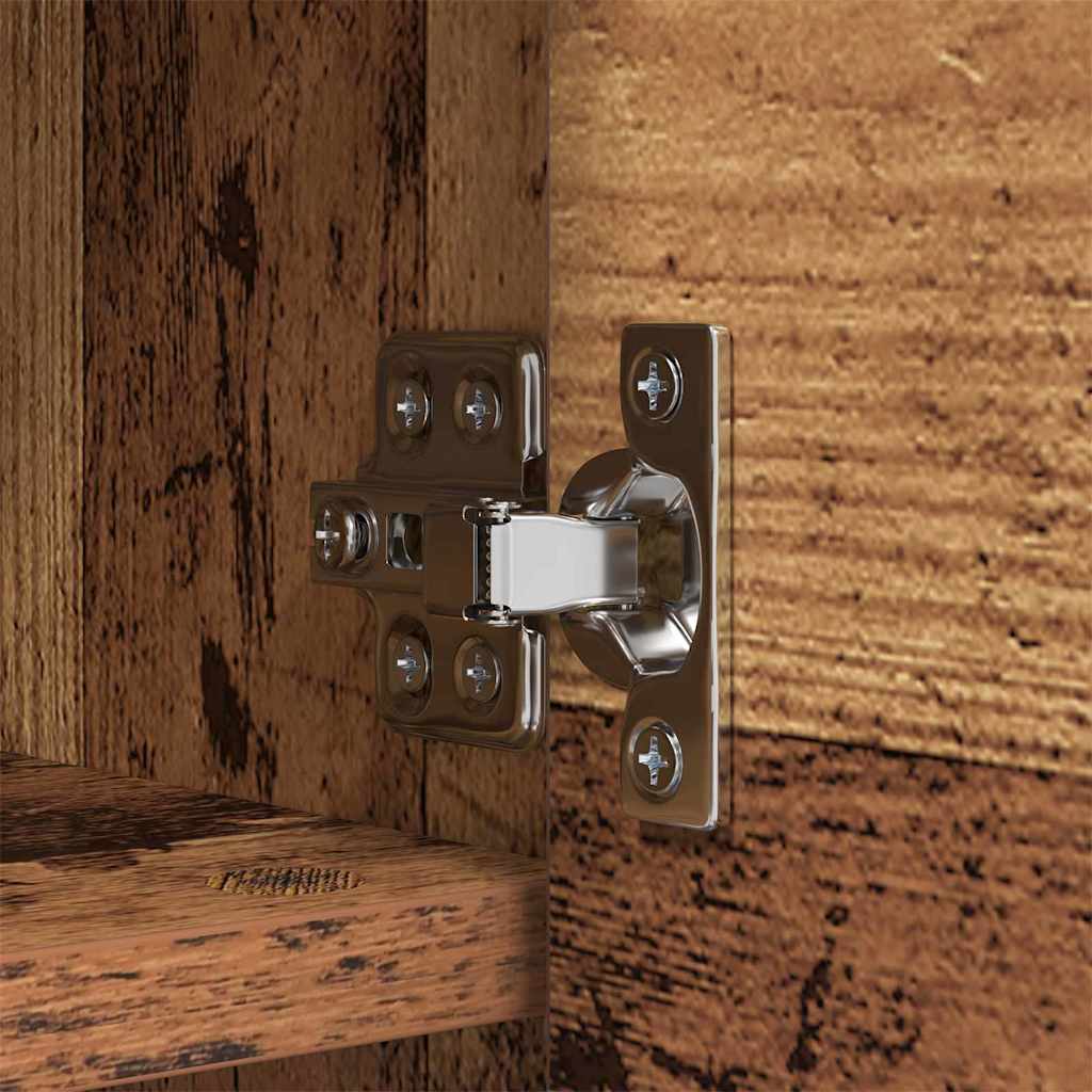 Wandgemonteerde kapstok Oudhout 50 x 20 x 30 cm Bewerkt hout is nu te koop bij PeponiXL, paradijselijk wonen!