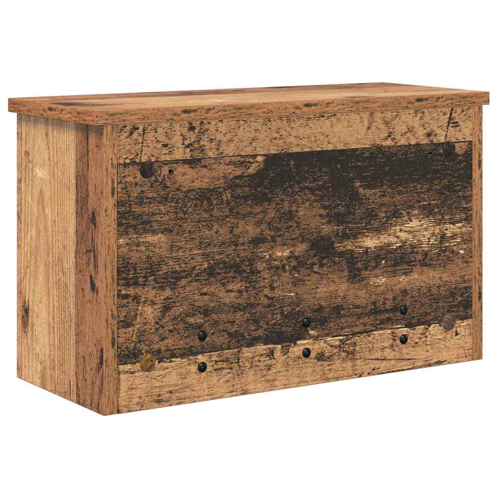 Wandgemonteerde kapstok Oudhout 50 x 20 x 30 cm Bewerkt hout is nu te koop bij PeponiXL, paradijselijk wonen!